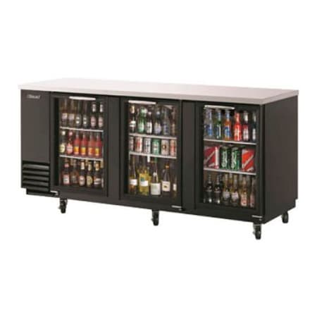 Turbo Air Turbo Air TBB-4SG Back Bar Cooler - 90-3/8"W x 27-1/4"D x 37-1/8"H TBB-4SG